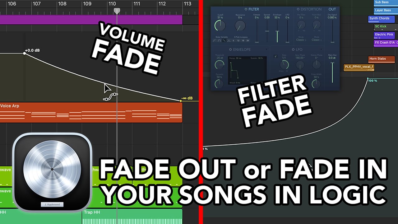 Fade Out (or Fade In) your songs in Logic Pro! // 2 Techniques