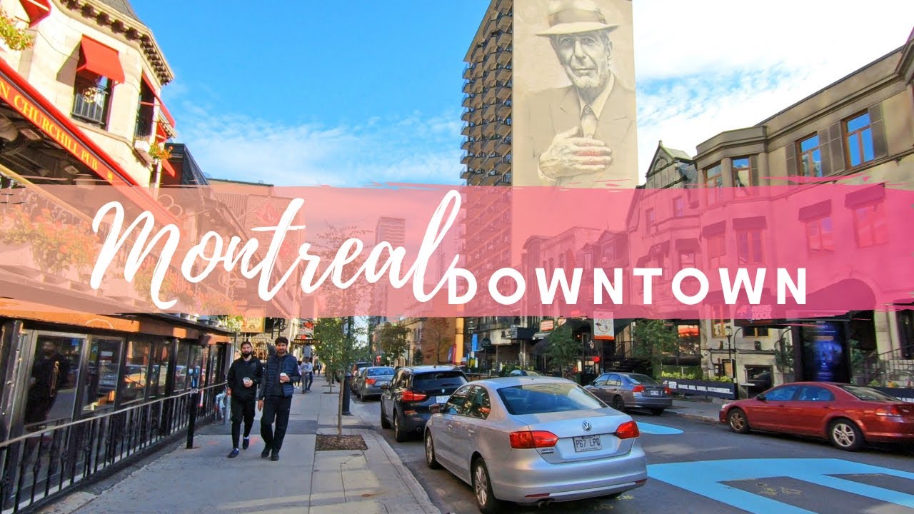 Walking in Downtown Montreal: Sainte-Catherine St, De La Montagne St & Crescent St #downtownmontreal
