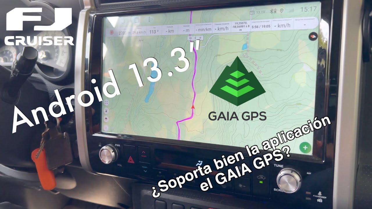 Toyota FJ Cruiser: Prueba de Gaia GPS en pantalla Android 13 3