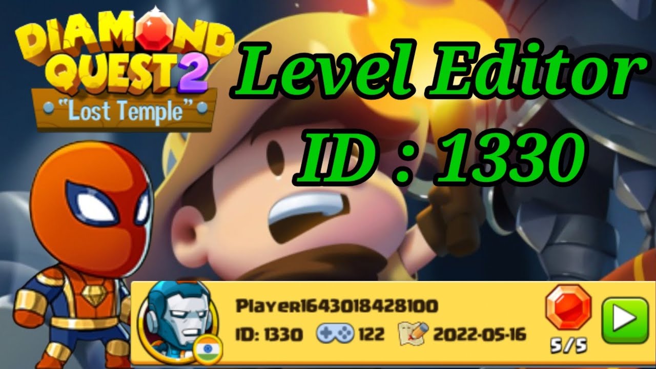 Diamond Quest 2 Level Editor ID 1330 diamond quest 2 game