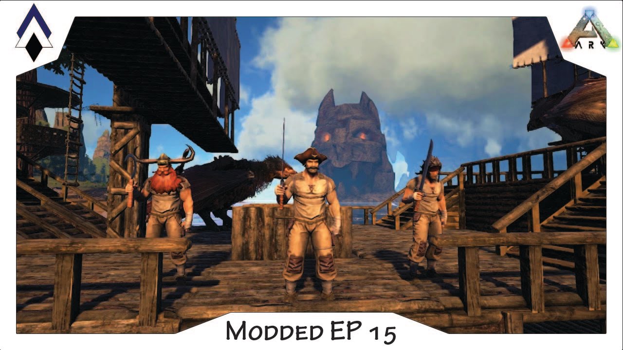 Modded ARK Ep 15: Hanging with Fox and Mjölnir (Allosaurus leveling and Pelligornis tames)