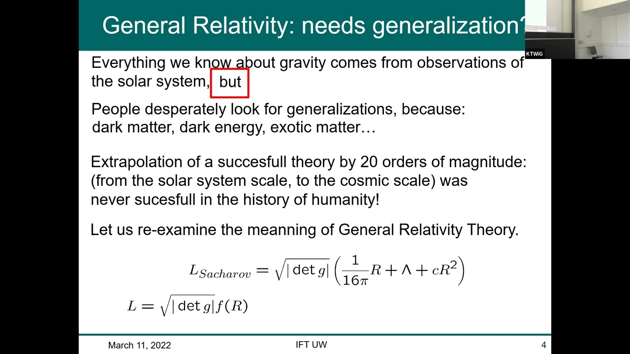 Jerzy Kijowski (CFT) "Gravitation". What is this?