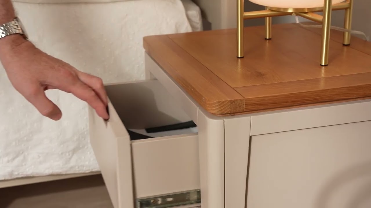 Ashby Grey 3 Drawer Bedside Table by Murphy Home