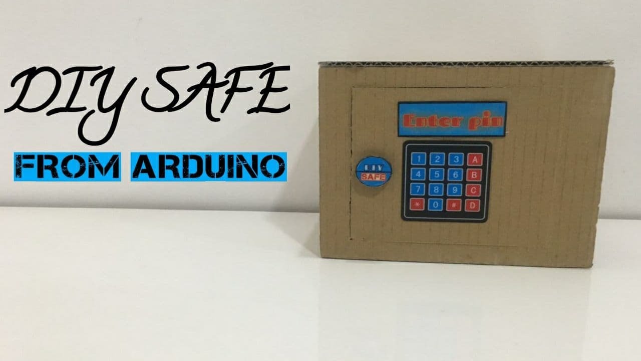 How to make a diy safe using Arduino and keypad out of cardboard