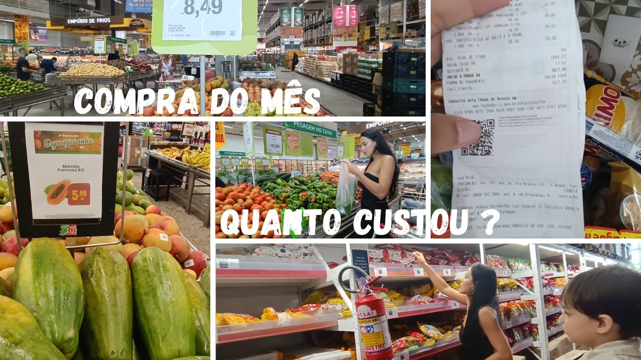 Compra do mês no Assaí Atacadista, Deu 2 carrinhos de compras