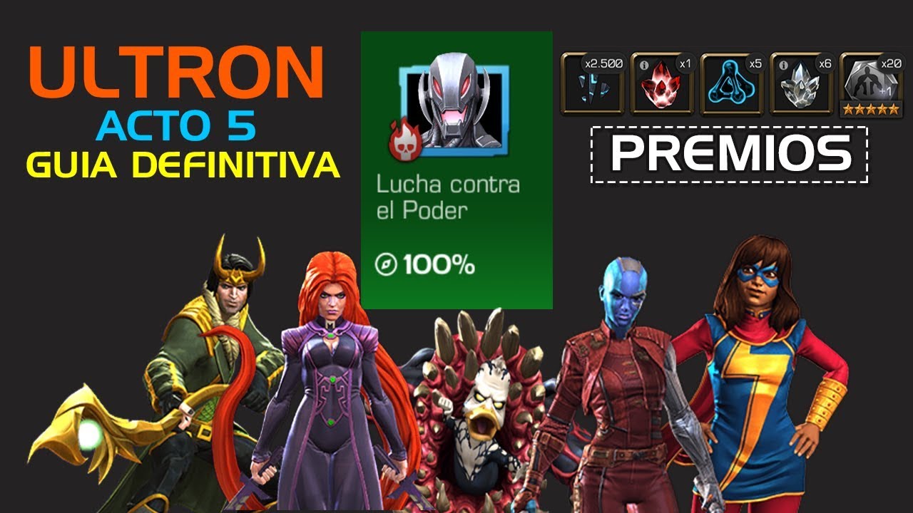 COMO DERROTAR a ULTRON CLASICO - EL JEFE FINAL DEL ACTO 5 | MCOC