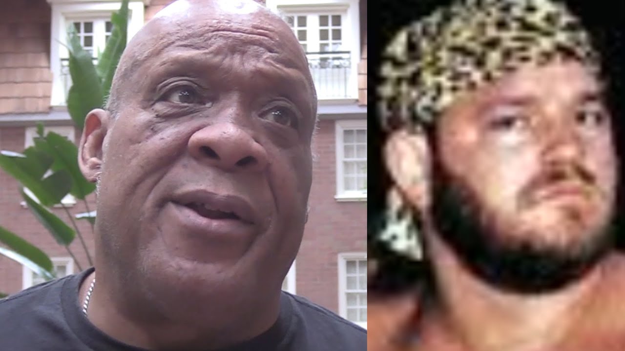 Tony Atlas on Buzz Sawyer Roughing him Up with Weapon