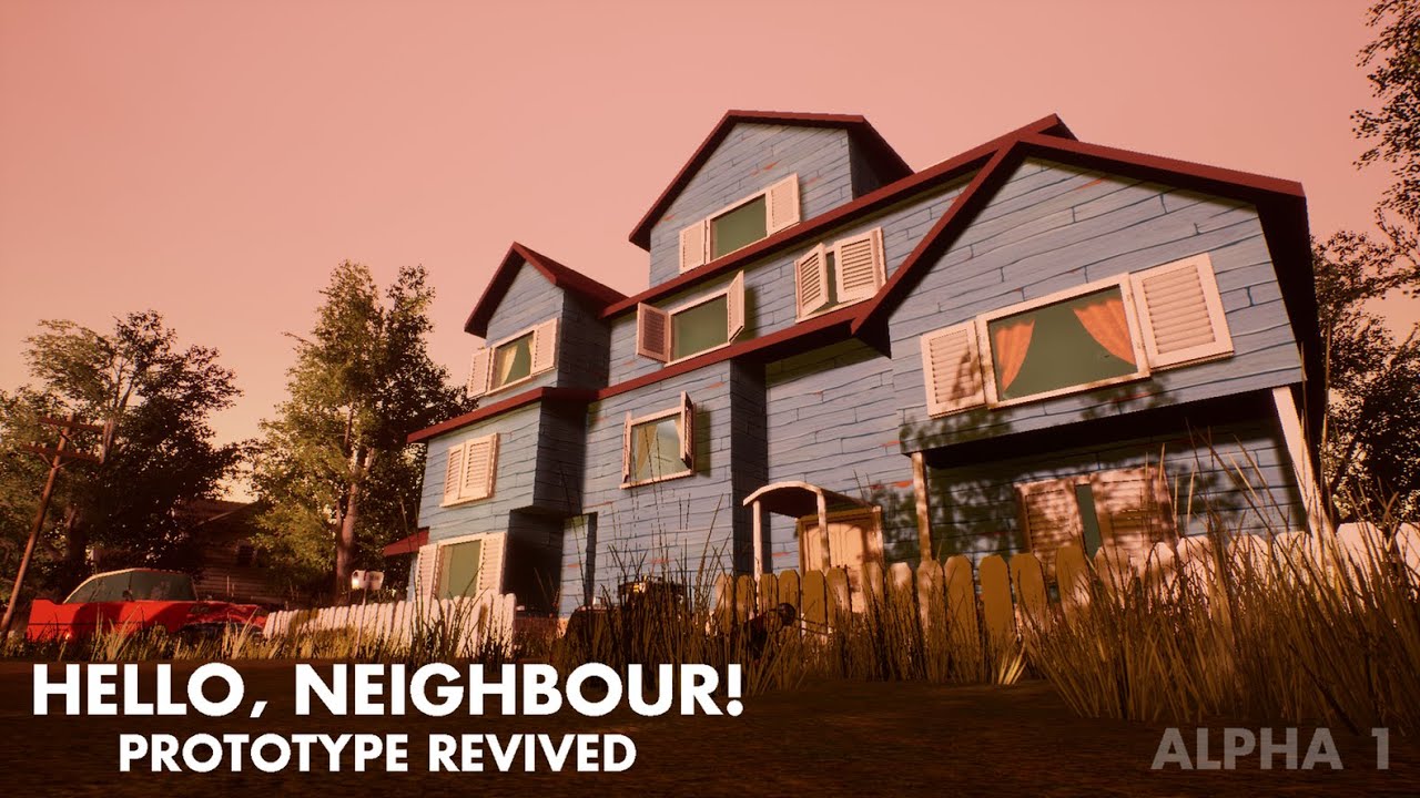 Hello, Neighbour! Prototype Revived - Alpha 1 Announcement Trailer