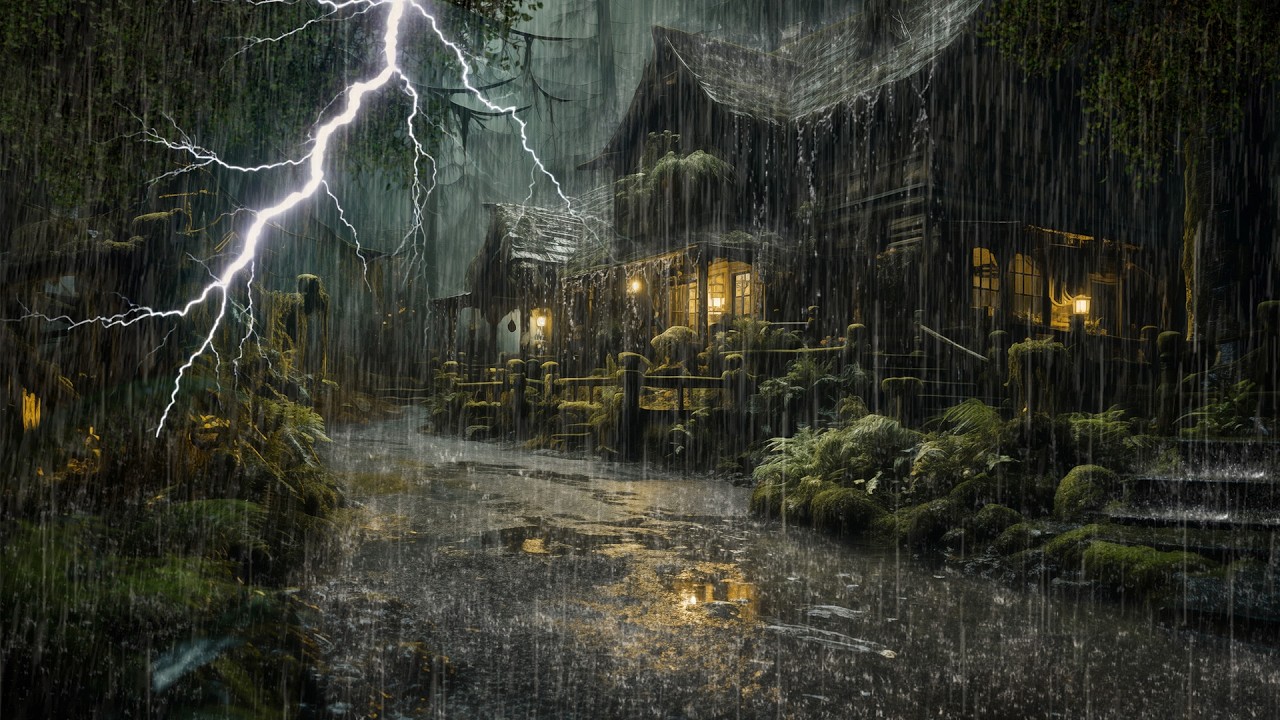 HEAVY RAIN AND THUNDER SOUNDS - DEEP SLEEP | Thunderstorm for Sleeping - Rain Sound Comfort #2