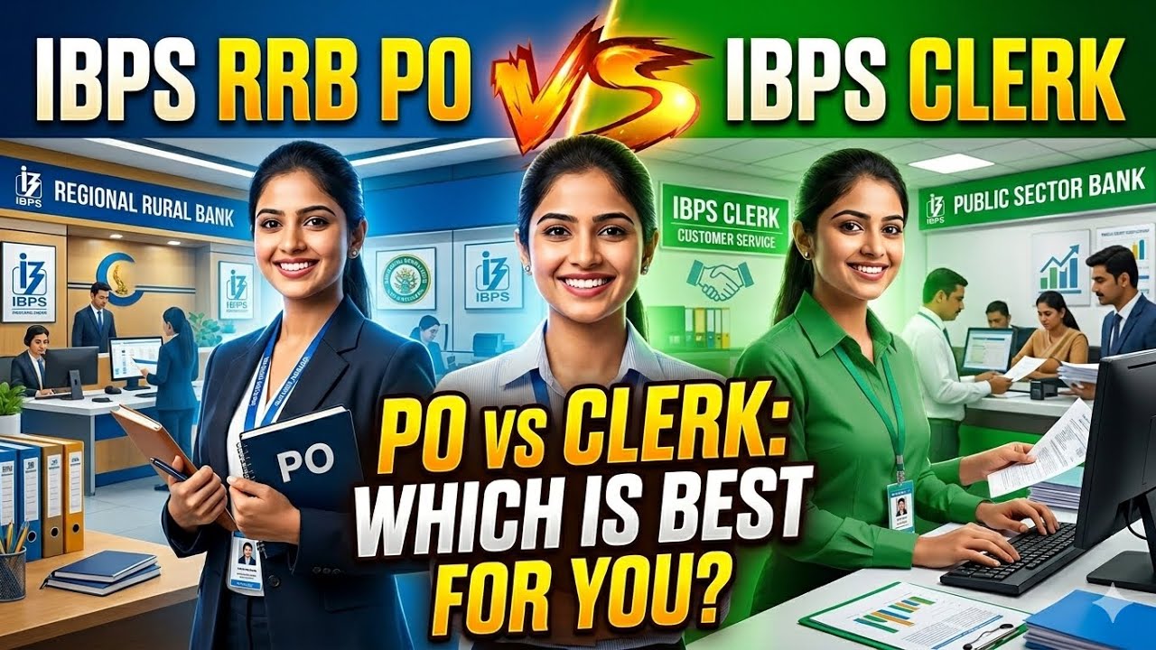 IBPS RRB PO vs IBPS Clerk | Which is Best for You?