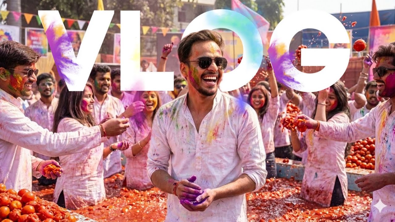 Playing Holi With 50kg Tomatoes 🤯🤯🤯Jaipur Went Crazy