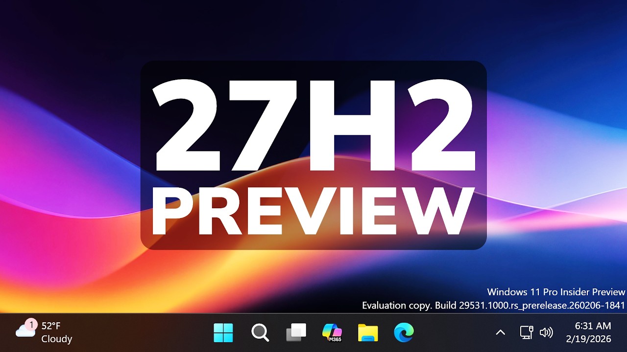 Следующая версия Windows 11 выпущена в канале Canary (первая предварительная версия 27H2).