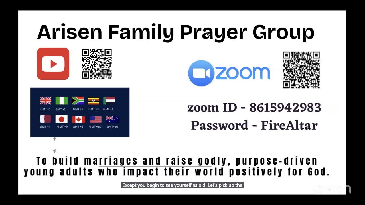 AFPG PRAYS.  GLORIOUS ARISEN FAMILY PRAYER GROUP. 🔥 🔥 🔥 14/01/2026
