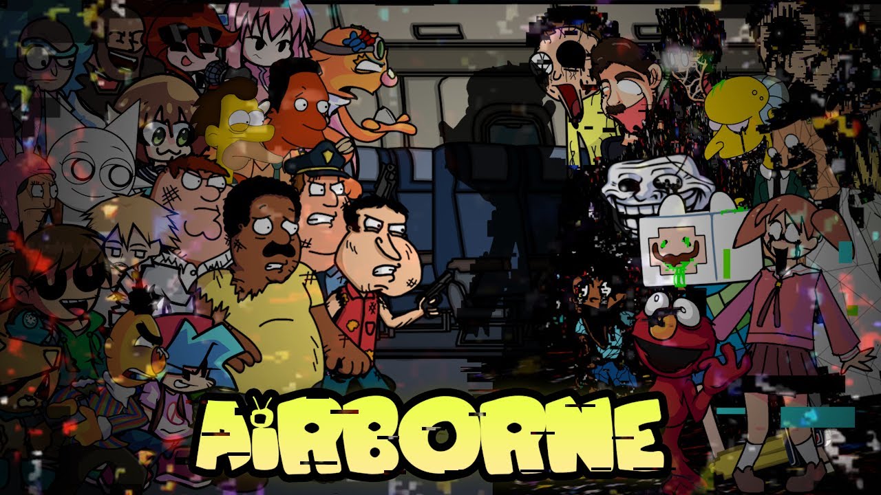 FNF Airborne But Every Turn A Different Cover Is Used 🗣️📢🔥