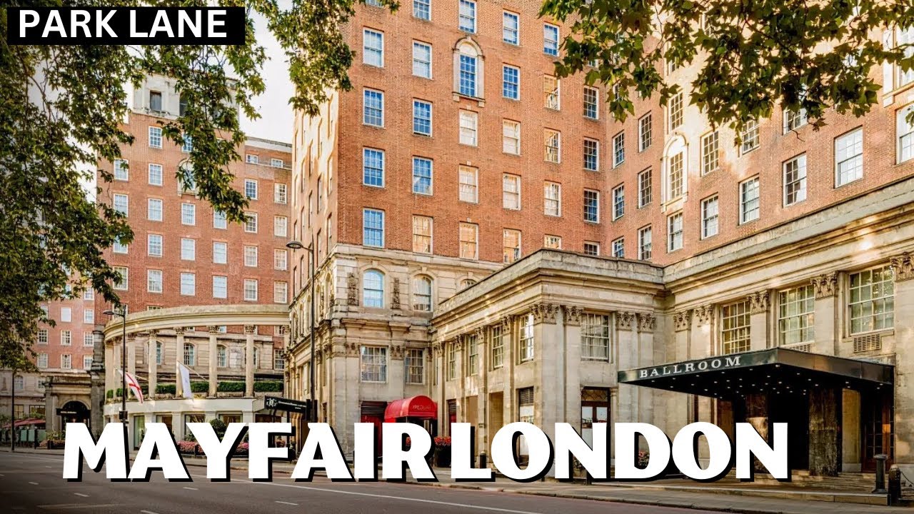 London Walking Tour 4K.  2023  | PARK LANE | London's best parks and home to world-class galleries,