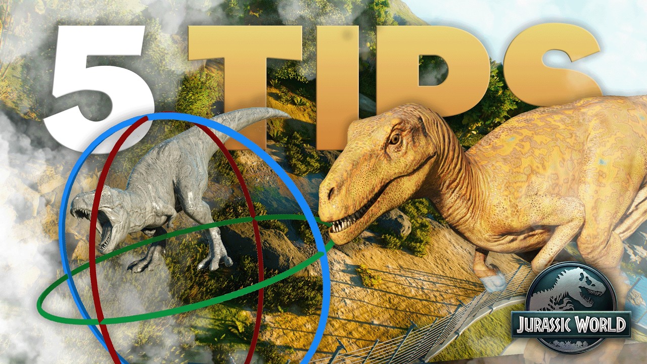 🦖 5 СУПЕРПОЛЕЗНЫХ СОВЕТОВ ПО СТРОИТЕЛЬСТВУ в Jurassic World Evolution 3!