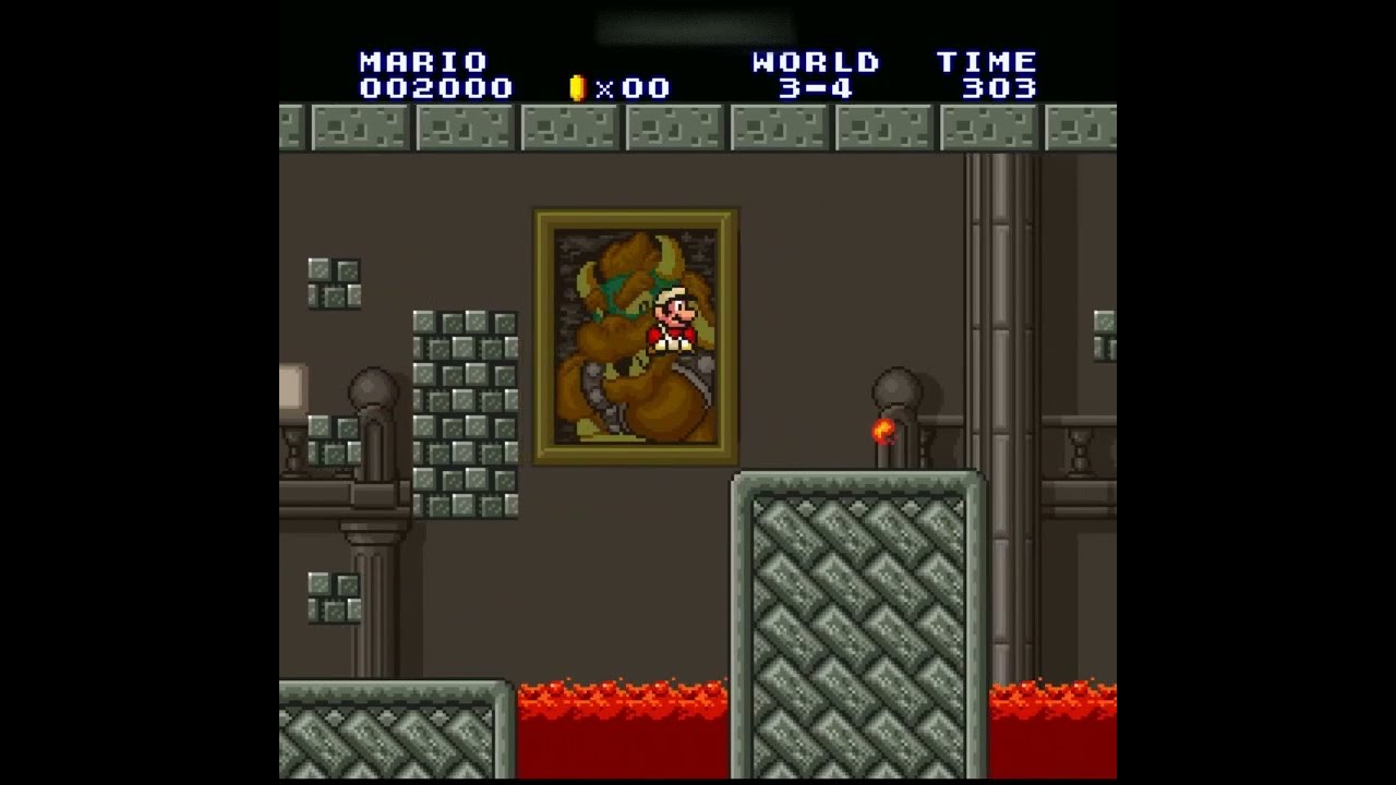 Super Mario Bros. The Lost Levels (SNES Game) - World 3-4 playthrough