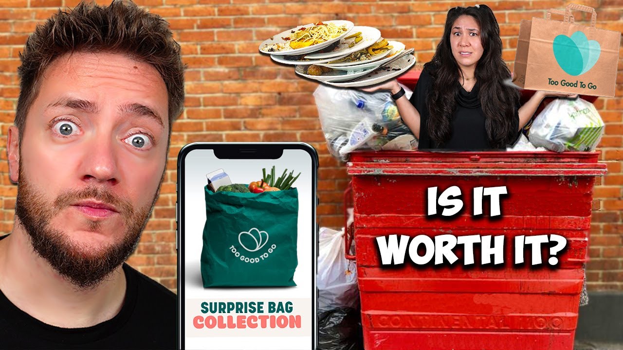ONLY Eating FOOD WASTE for A Day! (Too Good To Go in Germany)