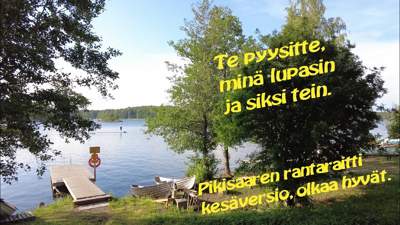 Pikisaaren rantaraitti kesäversio