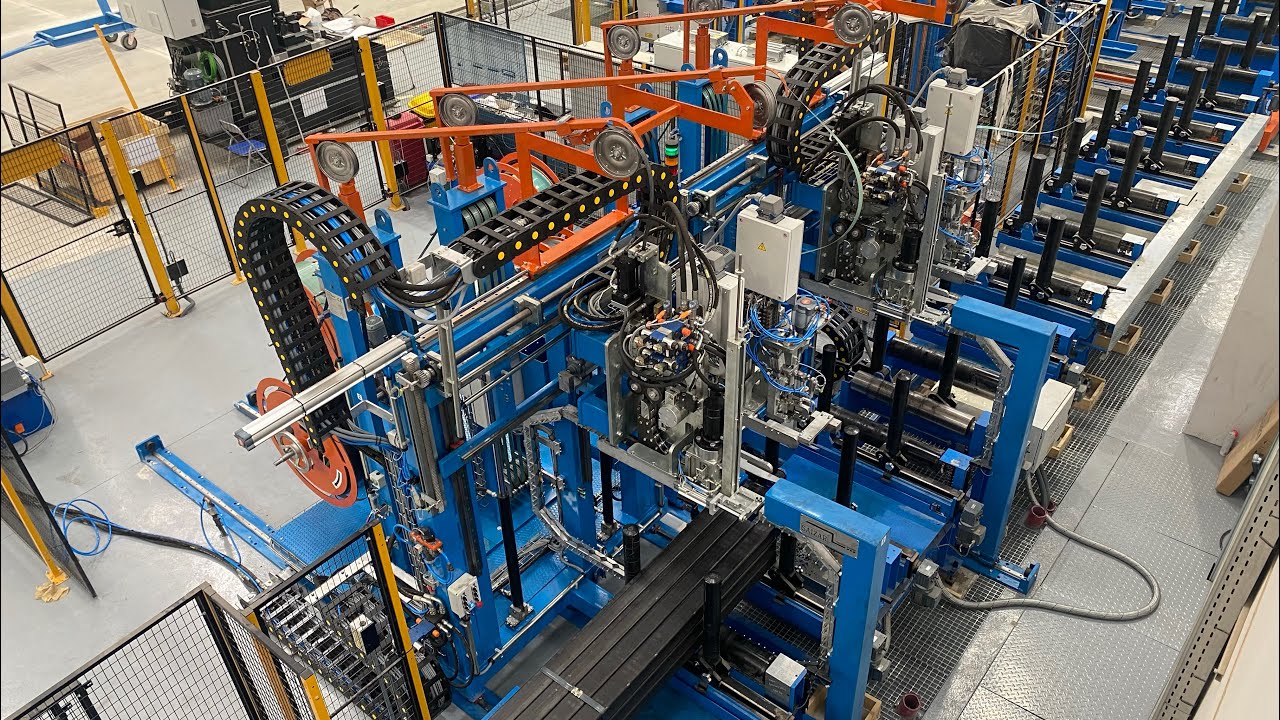 Combined automatic strapping machines FASA-32 and FASP-32 for steel pipes