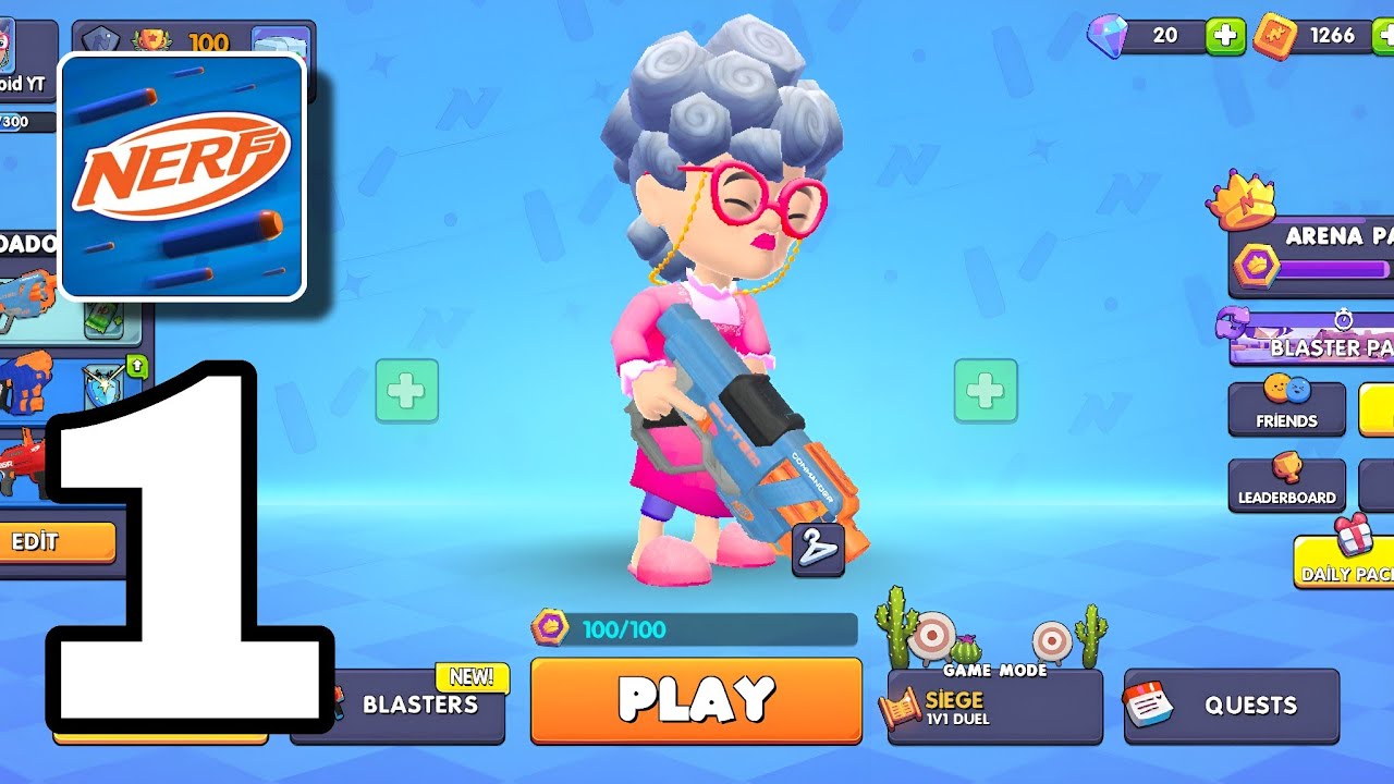 NERF:Superblast Gameplay Walkthrough Part 1(Android/iOS)