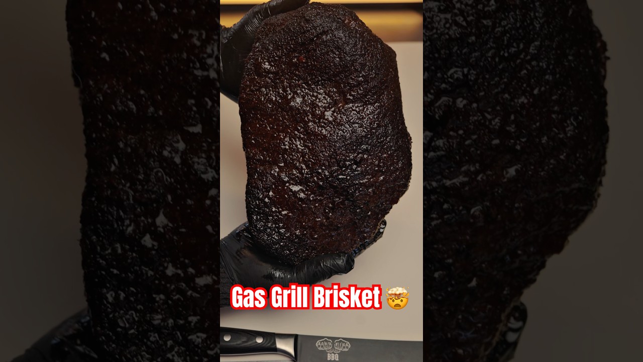 Mostek z grilla gazowego 🤯 #brisket #smokedbrisket #gasgrill #bbqcooking #tftibbq #bbqrecipes #bbq