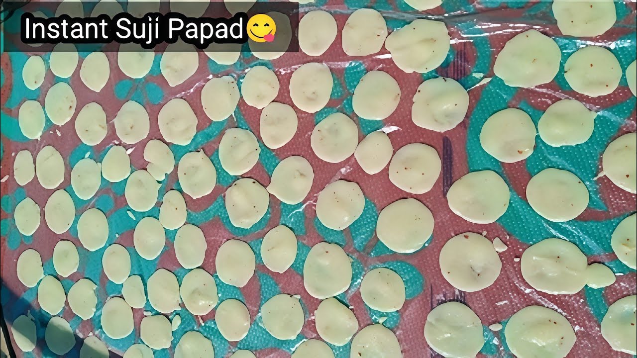 सूजी का पापड़ नया आसान तरीका | Suji Papad New Easy Method | Crispy Papad at Home l suji papad 2026