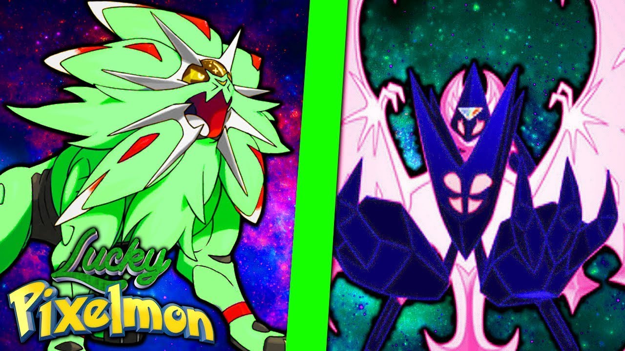Minecraft Lucky Pixelmon - A SUPER GUERRA DE LENDÁRIOS ! SOLGALEO SHINY vs NECROZMA SHINY !!