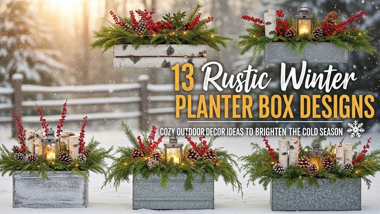 🌲 13 Rustic Winter Planter Boxes You’ll Wish You Tried Sooner!