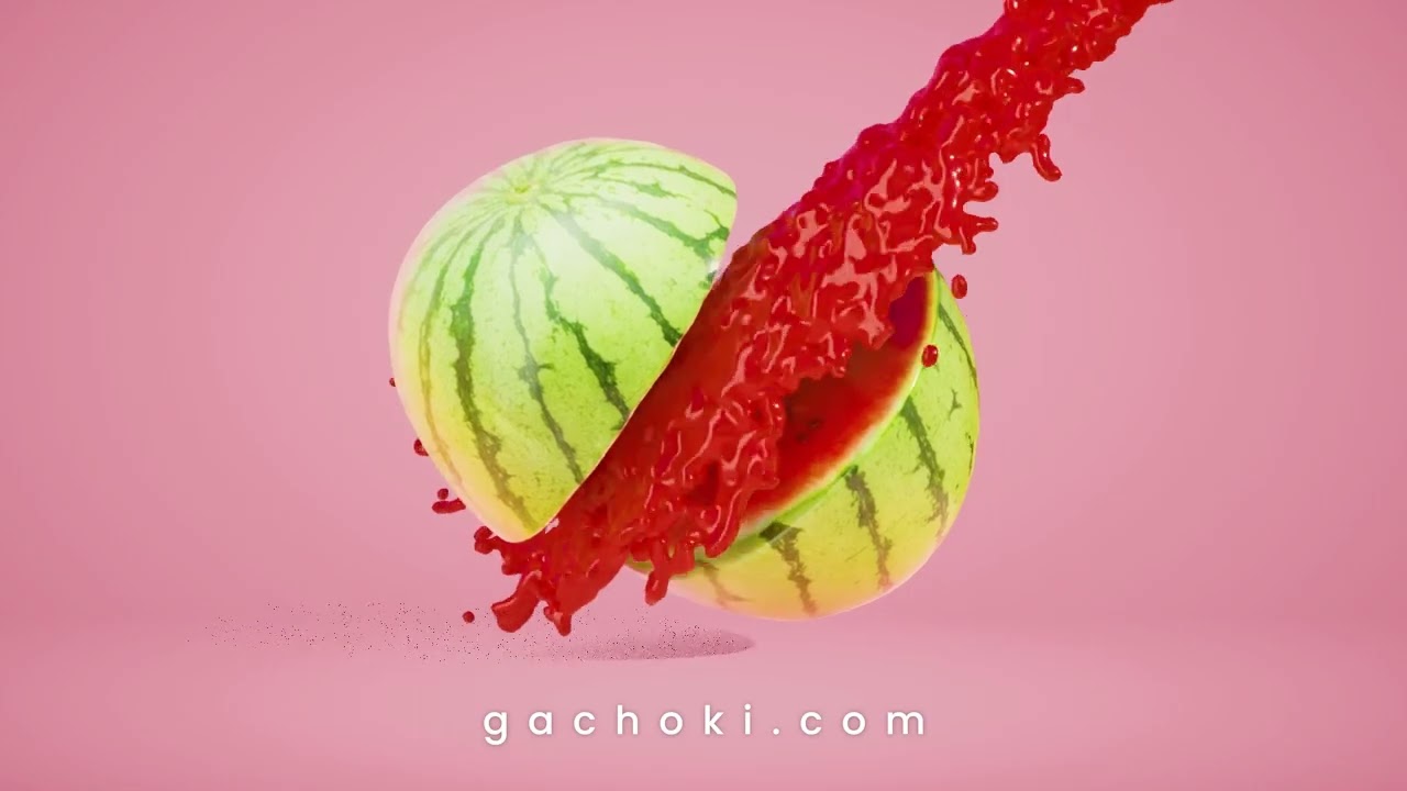 Watermelon: An advert created in Blender 3.6