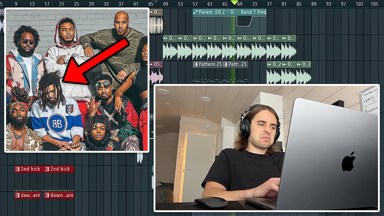 Making a Beat for J Cole and Dreamville with 3 PARTS | FL Studio Cookup
