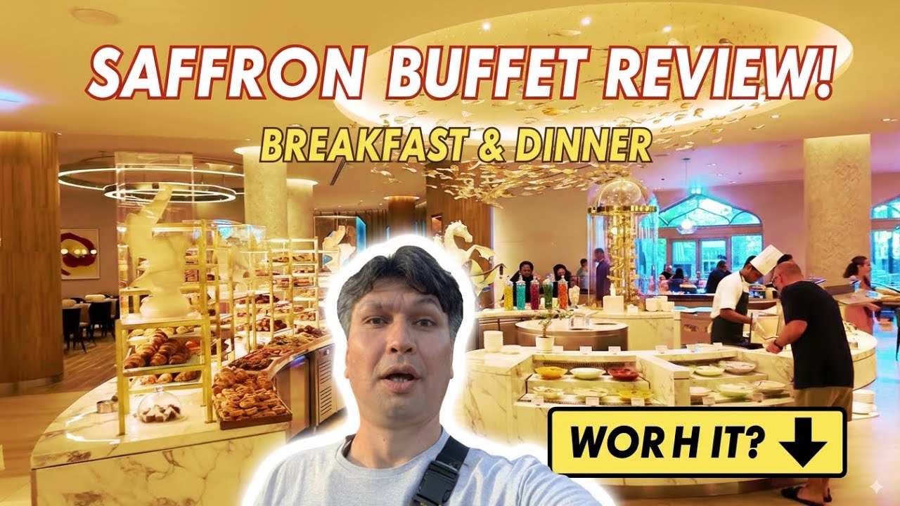 Tried Dubai’s LARGEST Saffron Buffet, Atlantis The Palm 🇦🇪 