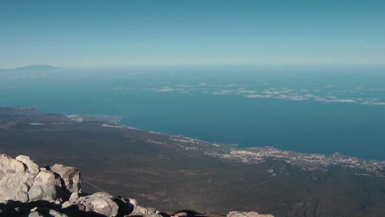 Tenerife, Canaries Islands, 360 degree Pico del Teide volcano panorama  view Full HD
