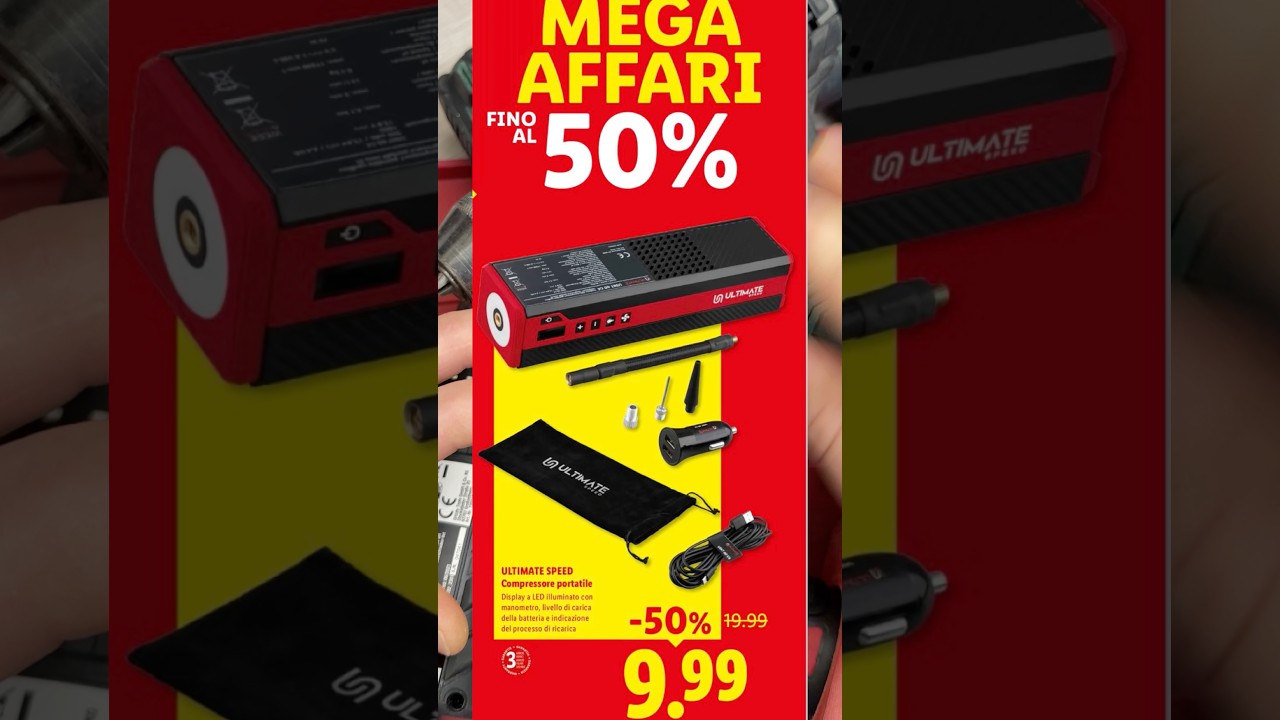 Compressore fai da te e automotive per il garage in offerta speciale al Lidl