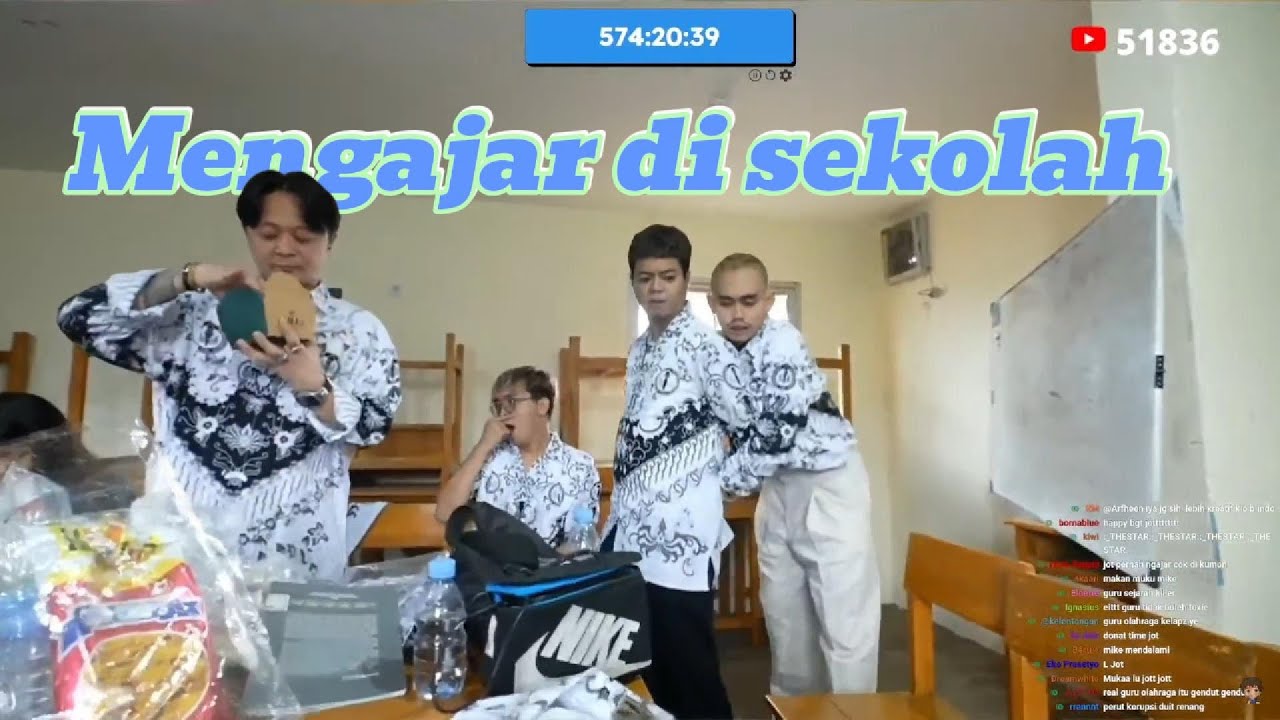 MENGAJAR DI SEKOLAH REZA ARAP LIVE WITH A4A CLAN