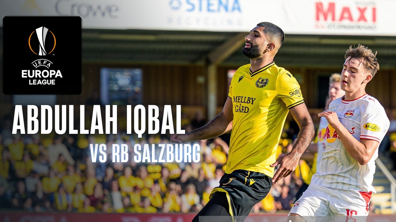 Abdullah Iqbal vs RB Salzburg In UEFA Europa League Qualifiers | Mjallby Vs RB Salzburg