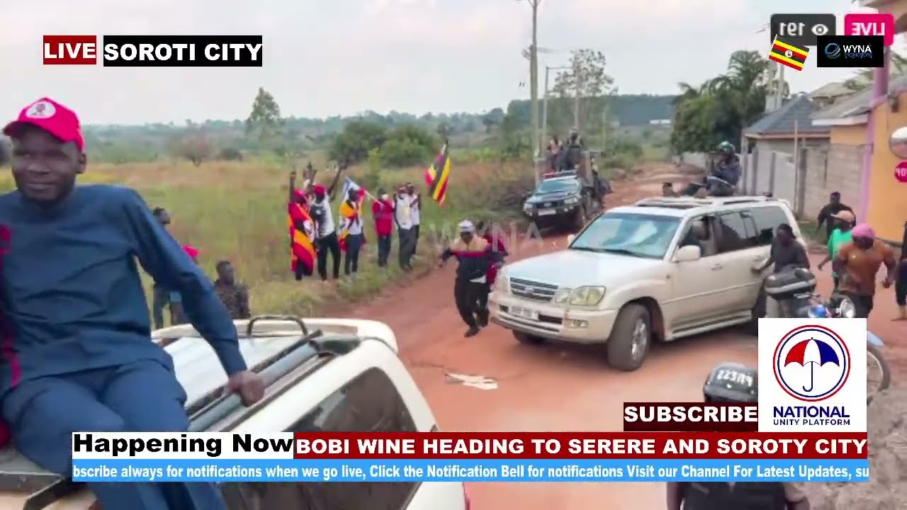 BOBI WINE SPEAKS TO PRESS IN SORORTI CITY AND SETS OFF TO CAMPAIGN IN SERERE DISTRICT