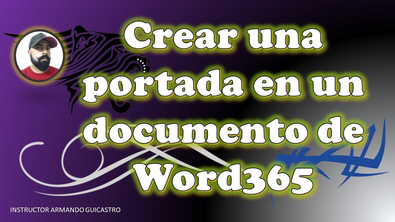 CREAR UNA PORTADA EN WORD 365 - TUTORIAL