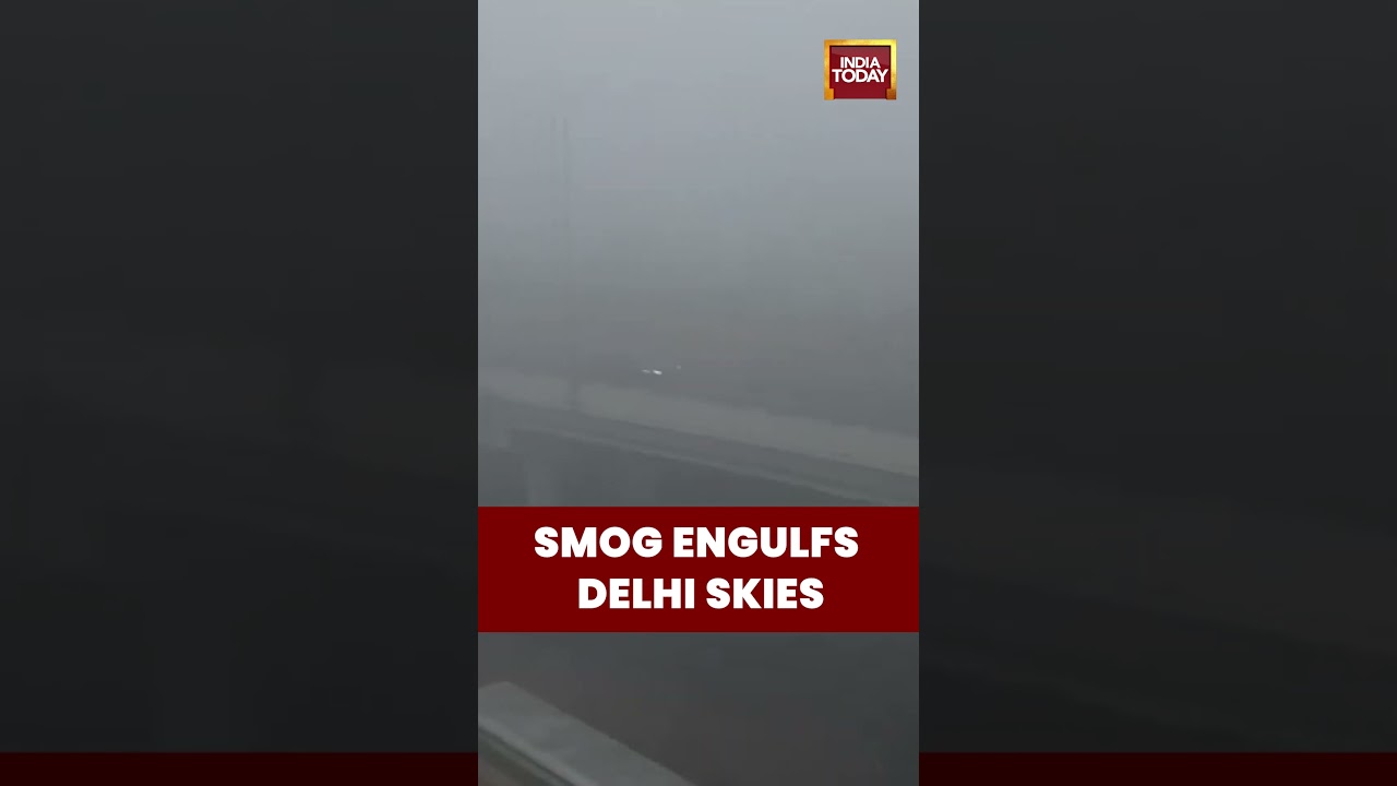Delhi Blanketed in Dense Smog as Visibility Drops | Drone Visuals from 