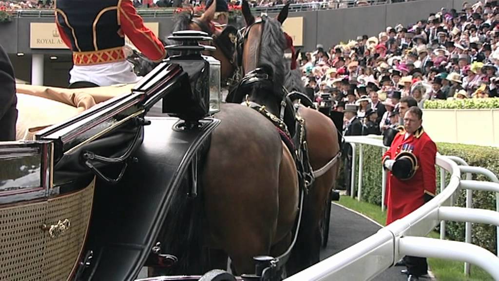 Royal Ascot : la Reine arrive en calèche - Equidia Live