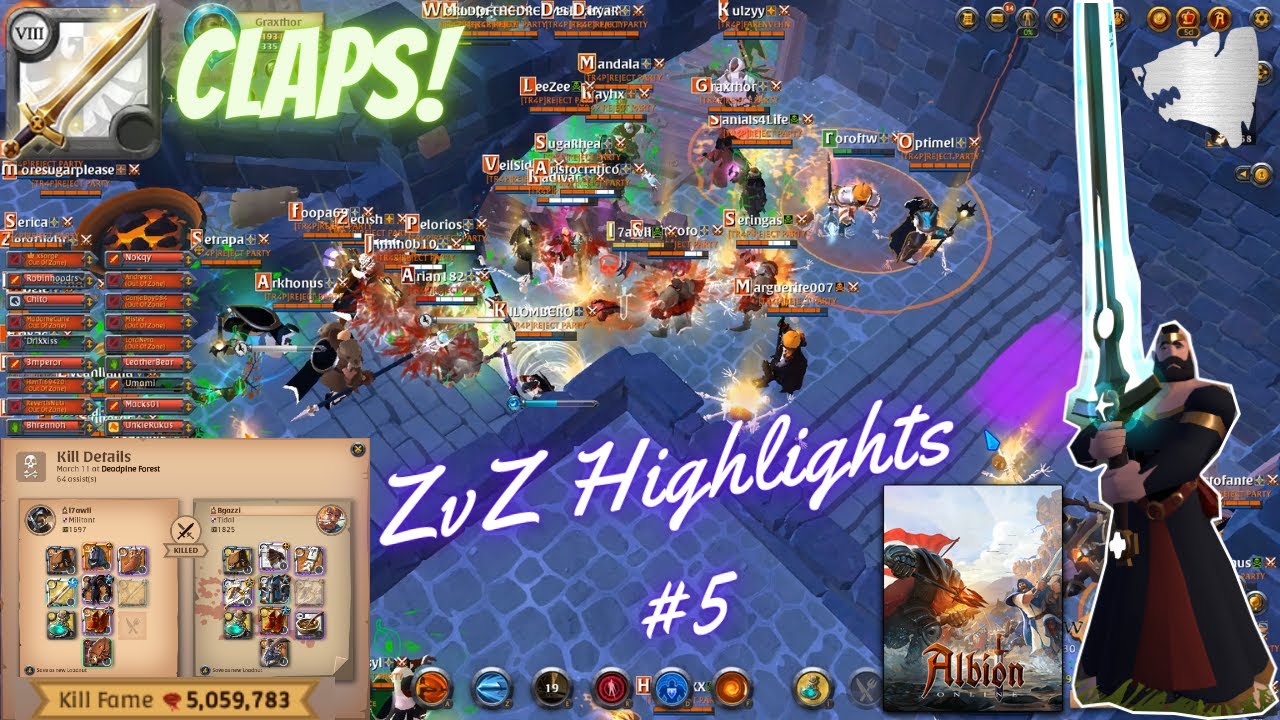Albion Online : ZvZ Highlights #5 [𝑬𝒑𝒊𝒄 𝑭𝒊𝒈𝒉𝒕𝒔] 🔥