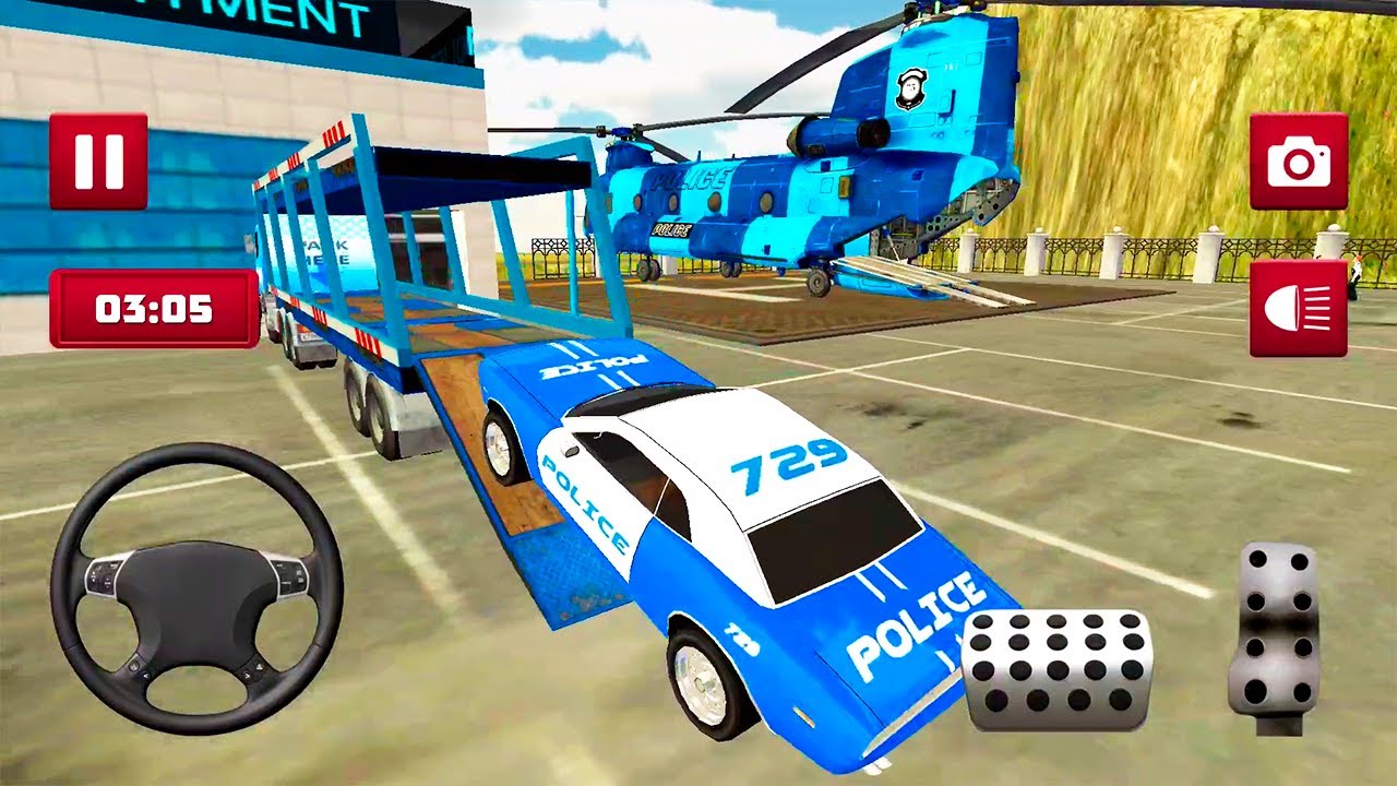 Transport Truck Police Cars Simulator - Transport Police Games 2022 | Android GamePlay