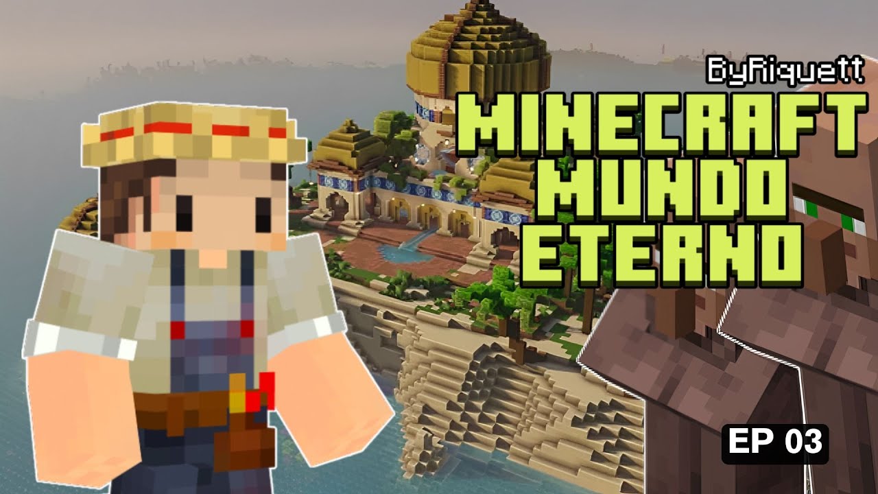Fiz Uma Farm de Villagers!!! - Minecraft Mundo Eterno #03