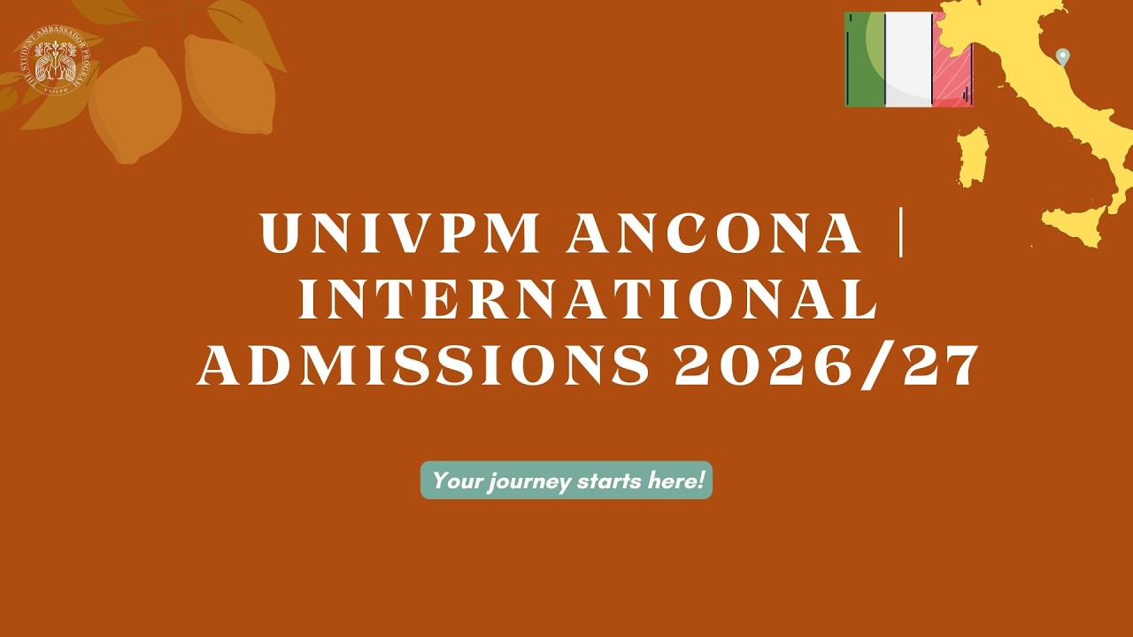 UNIVPM Ancona International Admissions 2026/27 | Study in Italy Guide