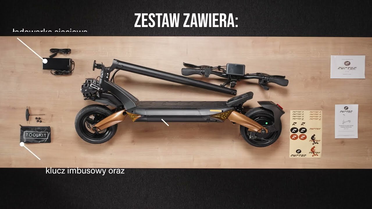 Hulajnoga elektryczna RUPTOR R3 / R6 V3 20Ah/48V 45km/h
