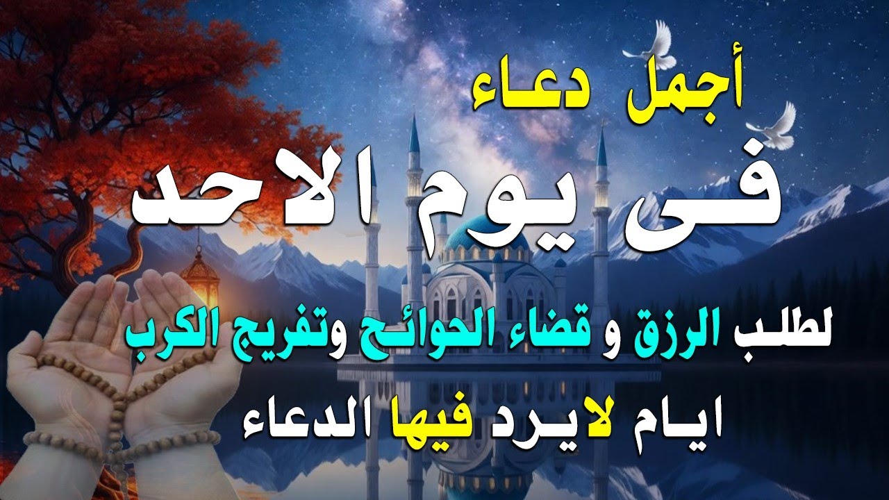 دعاء فى يوم الاحد المستجاب دعاء في يوم 6 من شهر شعبان للرزق والشفاء العاجل وقضاء الحوائج 🤲(4k)
