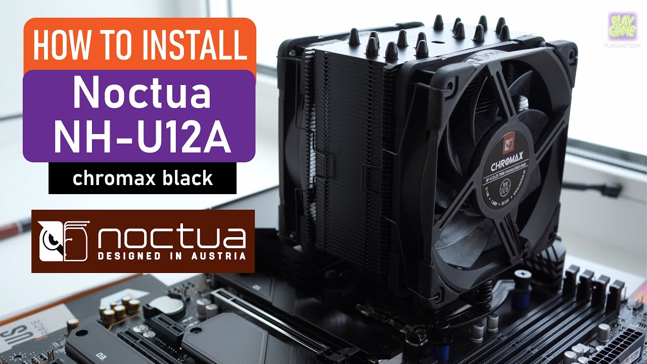 ❄️ Как установить кулер Noctua NH-U12A Chromax Black на материнскую плату MSI Z690 Tomahawk / про...