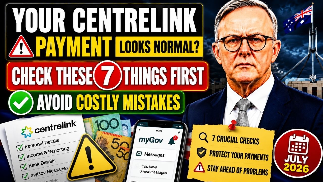 🚨 Your Centrelink Payment Looks Normal? | Check These 7 Things First | Avoid Costly Mistakes