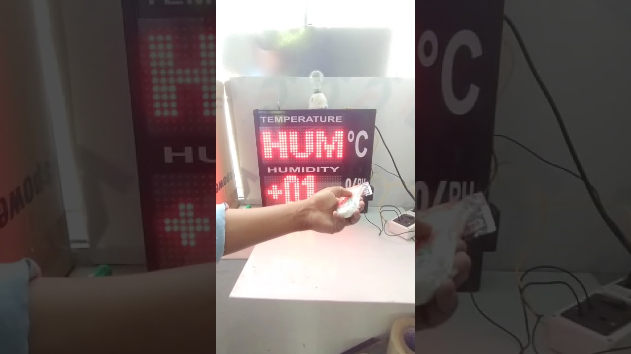 A2MATION TEMPERATURE AND HUMIDITY DISPLAY BOARD#temperaturesettings#humiditysettings#settingvideo