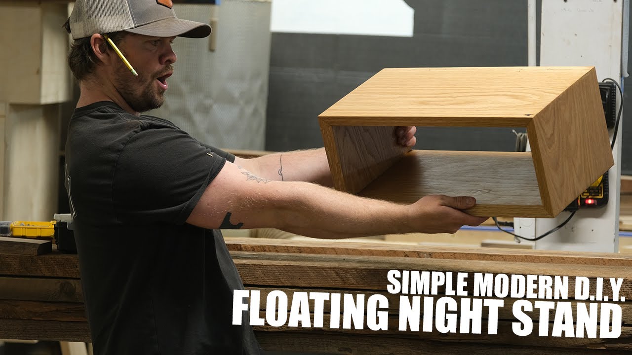 Simple Modern DIY Floating Night Stand